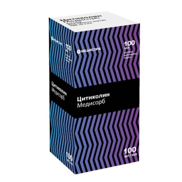 ЦИТИКОЛИН МЕДИСОРБ р-р внутр. 100 мг/мл фл. 100 мл