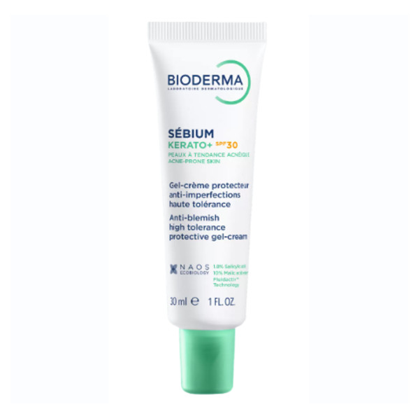 БИОДЕРМА (BIODERMA) СЕБИУМ КЕРАТО+ ГЕЛЬ-КРЕМ СОЛНЦЕЗАЩИТНЫЙ 30 мл SPF30