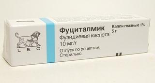 ФУЦИТАЛМИК капли глазные 1% туба 5 мл
