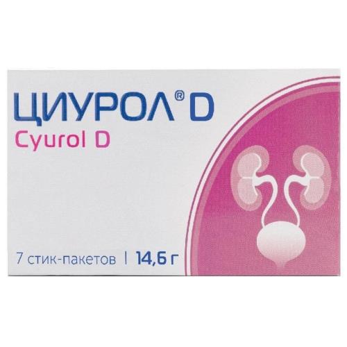 ЦИУРОЛ D пор д/приг.р-ра внутрь пак.-стик №7