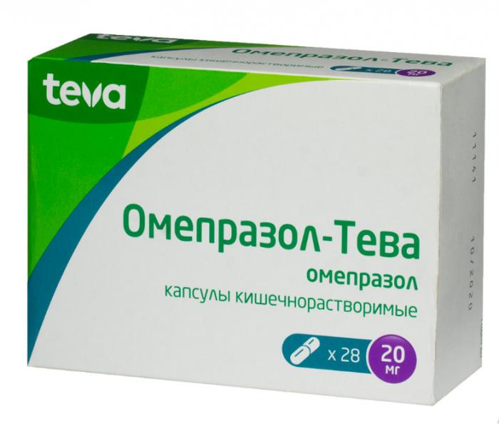 ОМЕПРАЗОЛ ТЕВА капс. к/р 20 мг №28