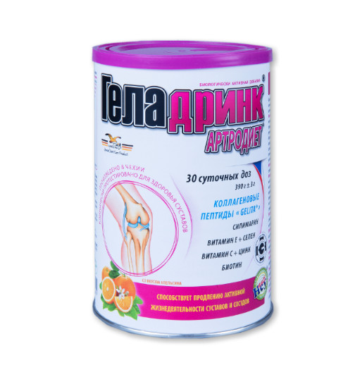 ГЕЛАДРИНК АРТРОДИЕТ пор. внутр. апельсин 390 гр
