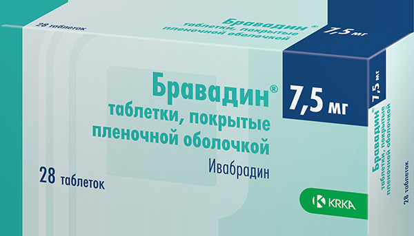 БРАВАДИН табл. п/о плен. 7,5 мг №28