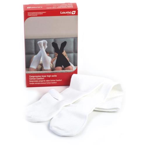 ГОЛЬФЫ КОМПРЕССИОННЫЕ ЛАУМА белые 1 класс компр. р.39-41