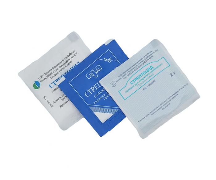 СТРЕПТОЦИД пор. наруж. пак. 2 гр