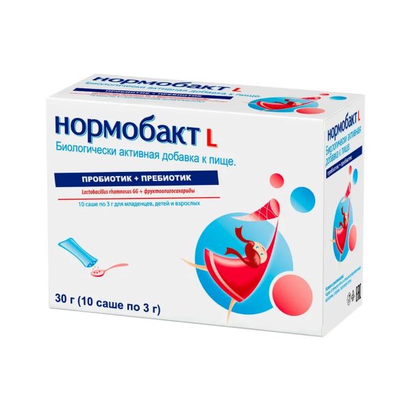 НОРМОБАКТ L пор. внутр. саше 3 гр №10