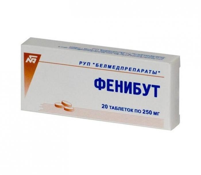 ФЕНИБУТ БЕЛМЕДПРЕПАРАТЫ табл. 250 мг №20