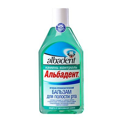 АЛЬБАДЕНТ БАЛЬЗАМ ДЛЯ ПОЛОСТИ РТА 400 мл камень-контроль