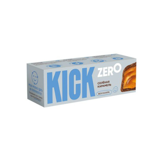 KICK ZERO БАТОНЧИК соленая карамель 45 гр