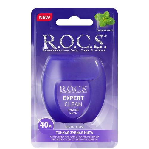 РОКС EXPERT CLEAN ЗУБНАЯ НИТЬ 40 м