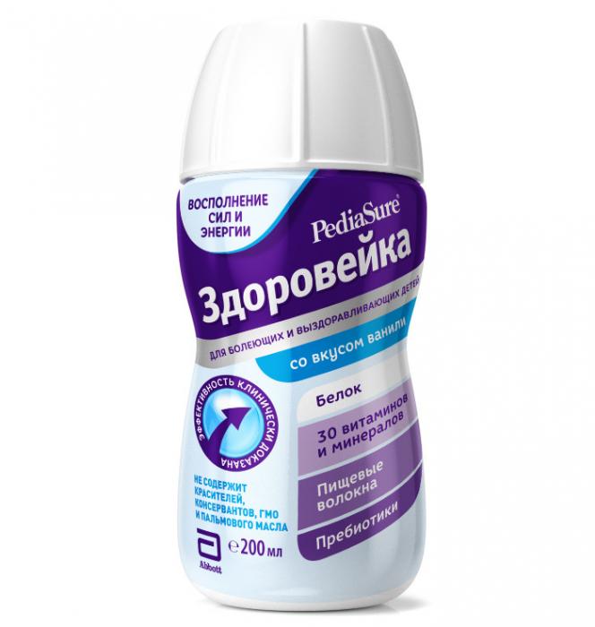 ПЕДИАШУР ЗДОРОВЕЙКА СМЕСЬ ДЛЯ ЭНТЕР. ПИТАНИЯ ваниль 200 мл