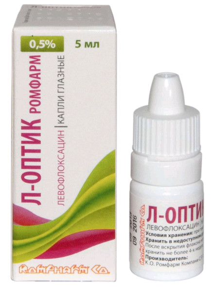 Л-ОПТИК капли глазные 0,5% фл.- кап. 5 мл