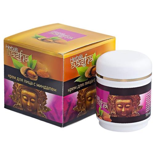 AASHA HERBALS КРЕМ ДЛЯ ЛИЦА 50 мл миндаль