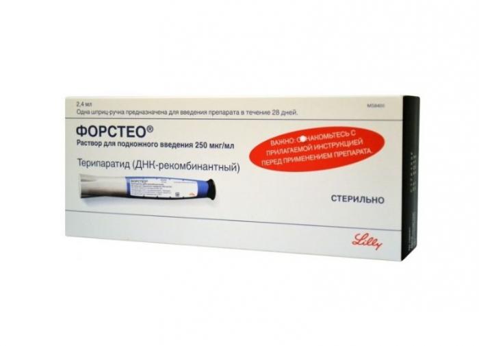 ФОРСТЕО р-р д/инъекц. п/к 250 мкг/мл шпр.- ручка 2,4 мл №1