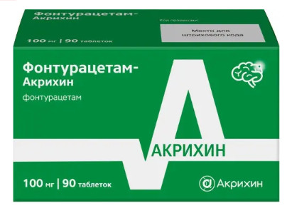 ФОНТУРАЦЕТАМ АКРИХИН табл. 100 мг №90
