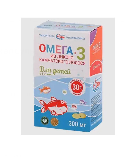 SALMONIСA ОМЕГА-3 ДЛЯ ДЕТЕЙ капс. 300 мг №84
