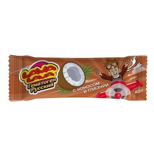 ЛАВА ЛАВА ГЕМАТОГЕН РУССКИЙ пастилки с кокосом 40 гр