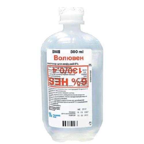 ВОЛЮВЕН р-р д/инфузий 6% пласт. контейнер 500 мл №10