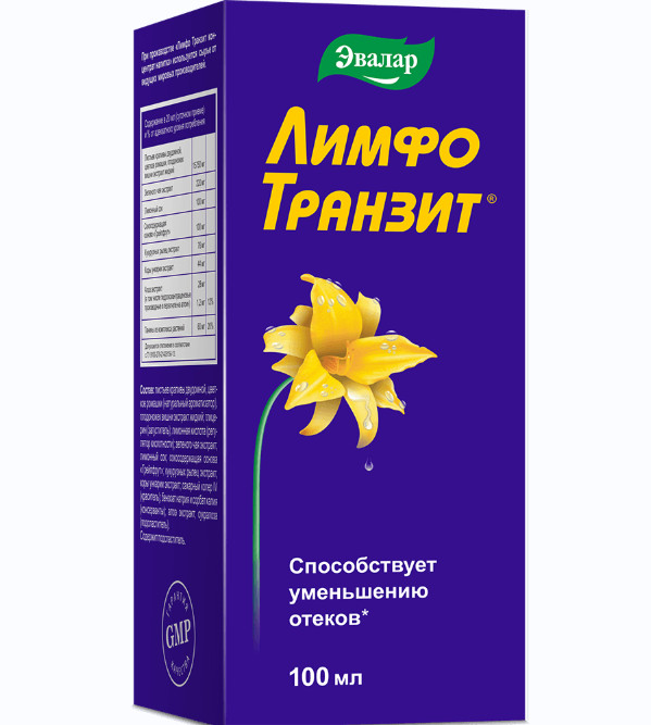 ЛИМФОТРАНЗИТ ЭВАЛАР конц. напитка 100 мл