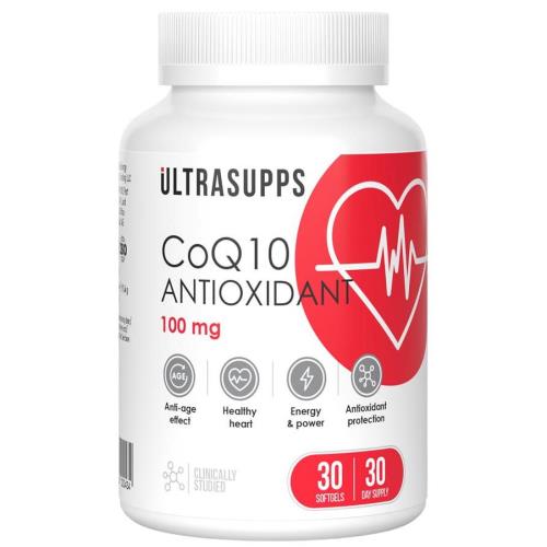 ULTRASUPPS АНТИОКСИДАНТ КОЭНЗИМ Q10 капс. №30