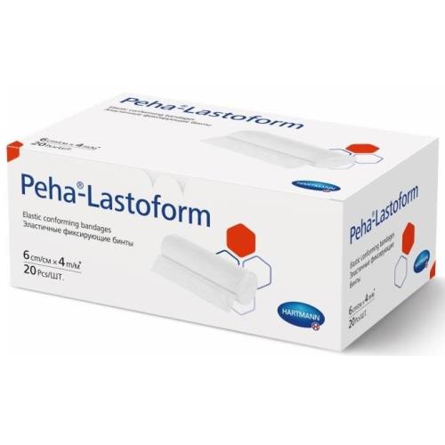 БИНТ ФИКСИРУЮЩИЙ PEHA-LASTOFORM ХАРТМАНН 6см х 4м №20