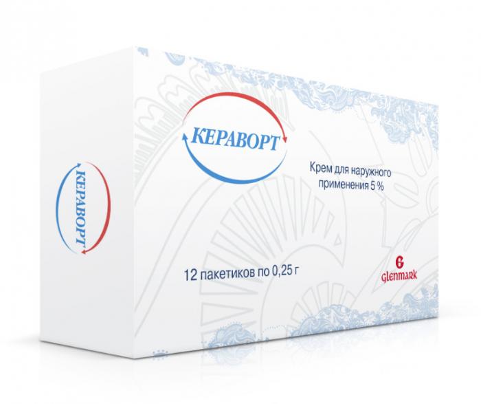 КЕРАВОРТ крем 5% пак. 250 мг №12