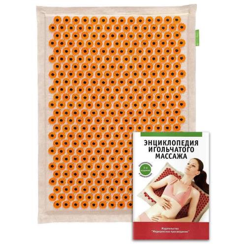 АППЛИКАТОР КУЗНЕЦОВА КОВРИК МАССАЖНЫЙ (желтый) 41-60 см эффект памяти