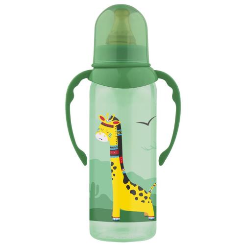 ЛАББИ БУТЫЛОЧКА 250 мл 11389 латекс. соска с ручками Веселые животные