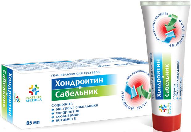 НАТУРА МЕДИКА ХОНДРОИТИН И САБЕЛЬНИК гель-бальзам д/тела для суставов 85 мл