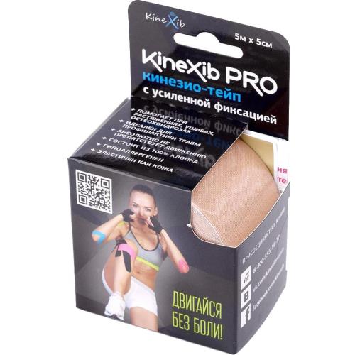 БИНТ КИНЕЗИО-ТЕЙП KINEXIB PRO бежевый 5см х 5м