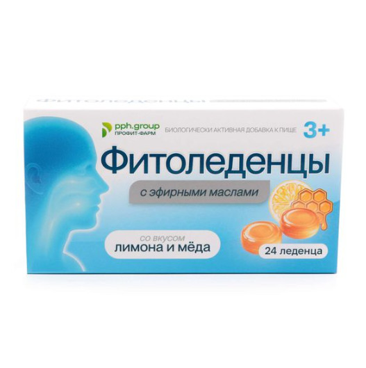 ФИТОЛЕДЕНЦЫ пастилки лимон и мед №24