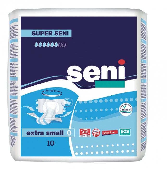 СЕНИ ПОДГУЗНИКИ ДЛЯ ВЗРОСЛЫХ SUPER XS №10