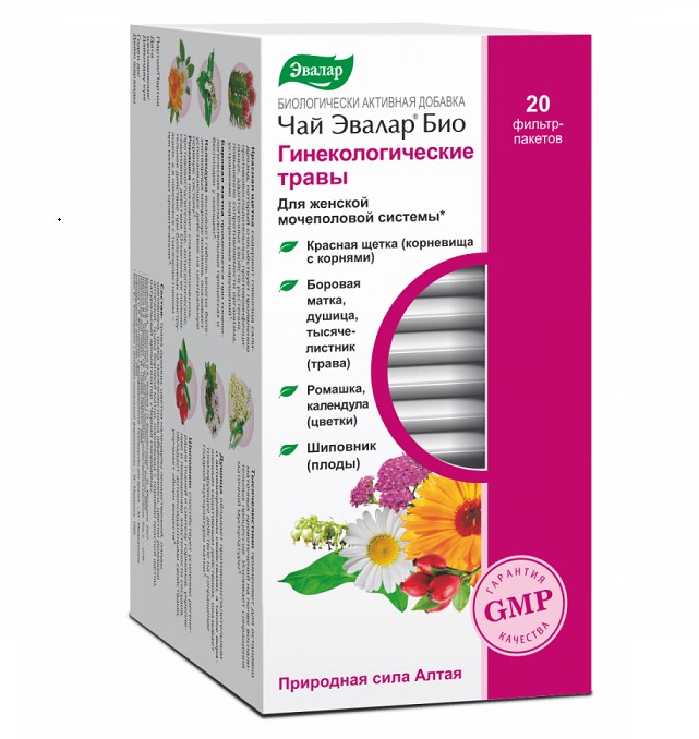 ЧАЙ БИО ЭВАЛАР ГИНЕКОЛОГИЧЕСКИЕ ТРАВЫ ф/п №20