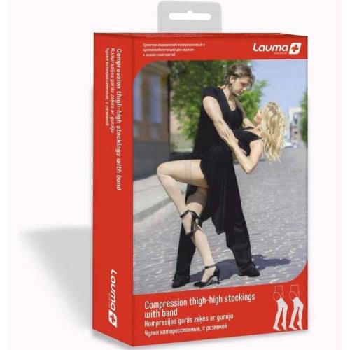 ЧУЛКИ КОМПРЕССИОННЫЕ (ОТКРЫТЫЙ НОСОК) ЛАУМА натуральн. 2 класс компр. р.3