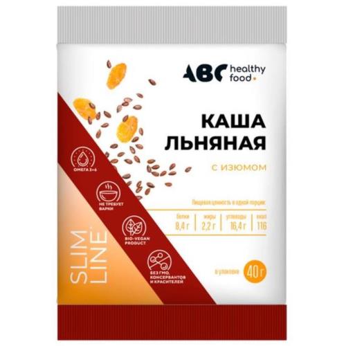 АВС ХЭЛСИ ФУД КАША ЛЬНЯНАЯ с изюмом 40 гр