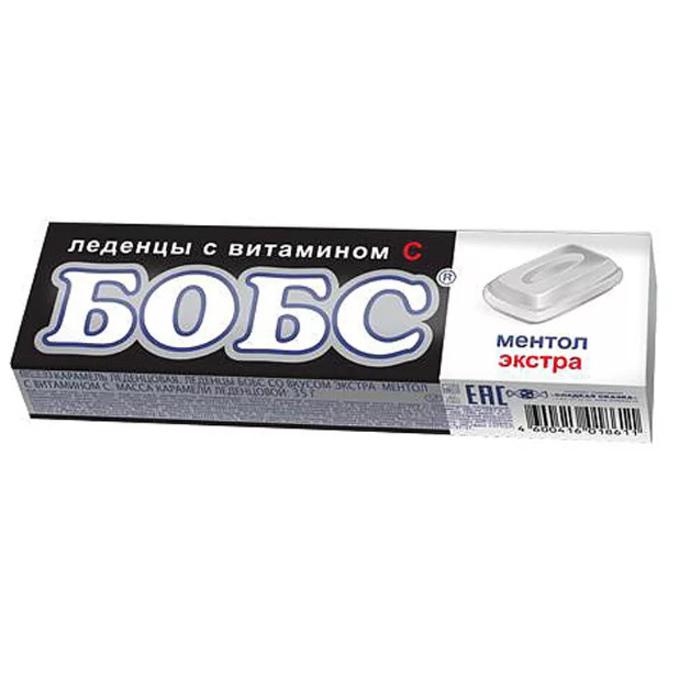 БОБС леденцы экстра ментол 35 гр