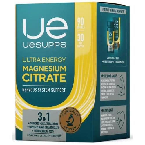 UESUPPS УЛЬТРА ЭНЕРДЖИ МАГНИЯ ЦИТРАТ капс. №90