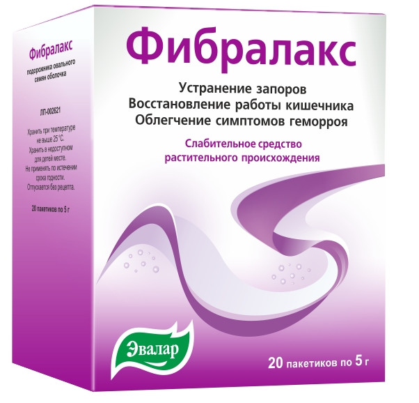 ФИБРАЛАКС ЭВАЛАР пор. д/приг. сусп. пак. 5 гр №20