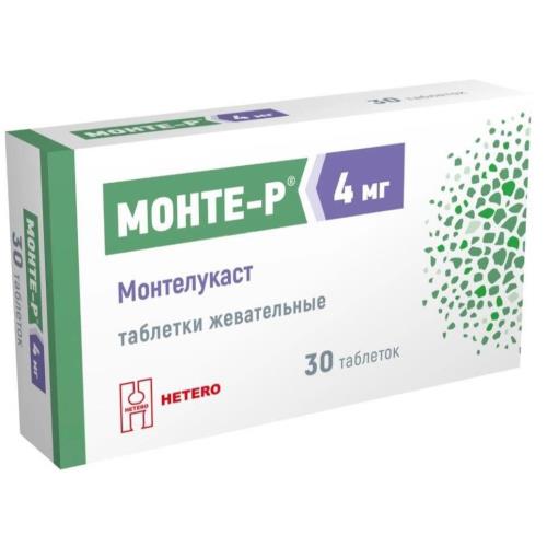 МОНТЕ-Р табл. жеват. 4 мг №30