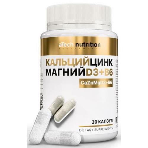 ATECH NUTRITION КАЛЬЦИЙ МАГНИЙ ЦИНК D3 табл. №30