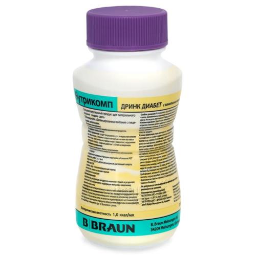 НУТРИКОМП ДРИНК ДИАБЕТ СМЕСЬ ДЛЯ ЭНТЕР. ПИТАНИЯ ваниль 200 мл