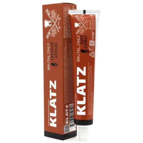 KLATZ (КЛАЦ) BRUTAL ONLY ЗУБНАЯ ПАСТА 75 мл терпкий коньяк