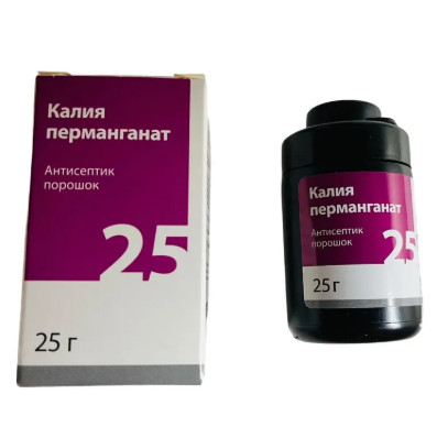 КАЛИЯ ПЕРМАНГАНАТ средство д/дезинфекции 25 гр