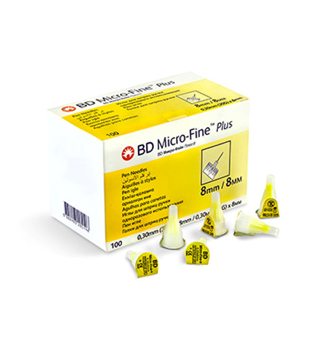 ИГЛА ДЛЯ ШПРИЦ-РУЧКИ МИКРО-ФАЙН ПЛЮС G30 (0.3 х 8 мм) №100