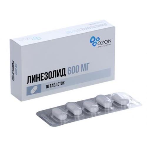 ЛИНЕЗОЛИД ОЗОН табл. п/о плен. 600 мг №10