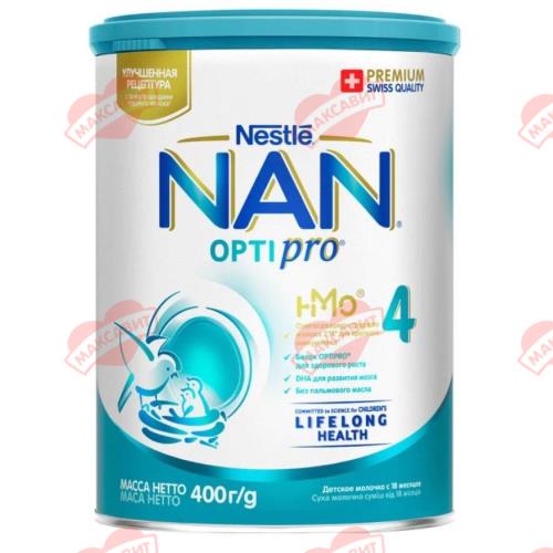 NAN ОПТИПРО СМЕСЬ СУХАЯ МОЛОЧНАЯ-4 400 гр