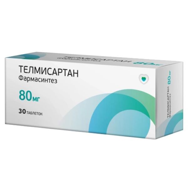 ТЕЛМИСАРТАН ФАРМАСИНТЕЗ табл. 80 мг №30