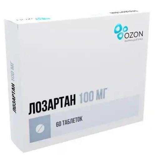 ЛОЗАРТАН ОЗОН табл. п/о плен. 100 мг №60