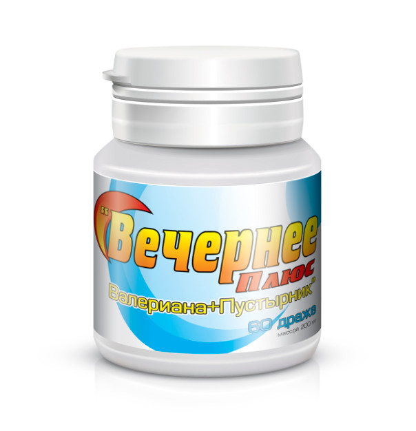 ВЕЧЕРНЕЕ ВАЛЕРИАНА + ПУСТЫРНИК П драже №60