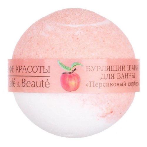 КАФЕ КРАСОТЫ ШАР БУРЛЯЩИЙ ДЛЯ ВАНН персиковый сорбет